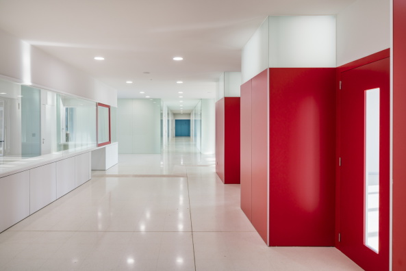 Schule, Fassade, Spiegel, Hof, Erdgeschoss, Neubau