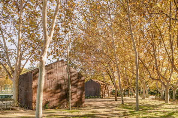 Pavillon, Beta.0, Bro, Minimalarchitektur, Landschaft, Module