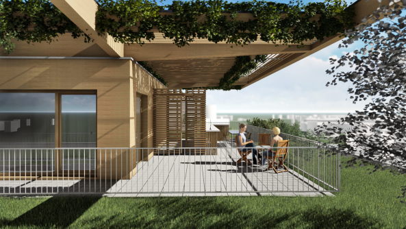 Holz, Hochhaus, Kaden+Lager