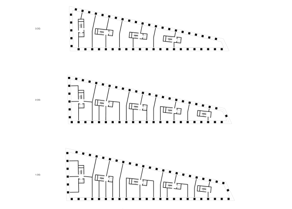 Grundriss 1. bis 3. Obergeschoss