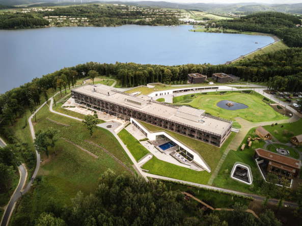 Hotel am Saarlnder Bostalsee von GRAFT