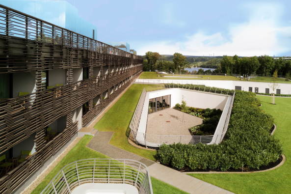 Hotel am Saarlnder Bostalsee von GRAFT