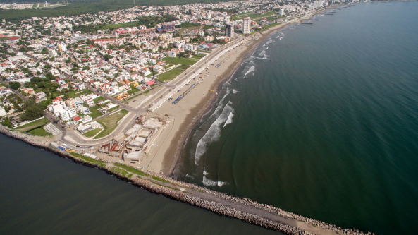 rojkind arquitectos, Mexiko, Boca del Rio, Theater, Bau am Wasser, Beton, Auenanlage