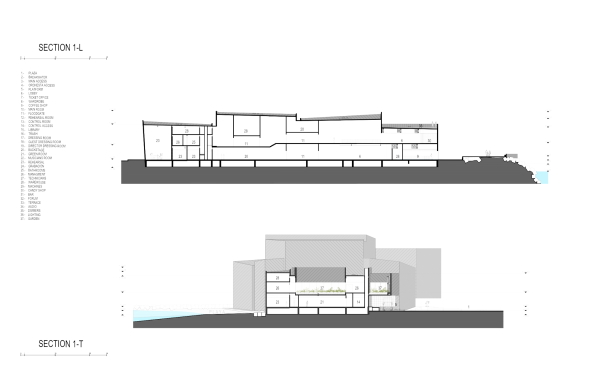 rojkind arquitectos, Mexiko, Boca del Rio, Theater, Bau am Wasser, Beton, Auenanlage