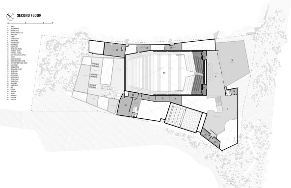 rojkind arquitectos, Mexiko, Boca del Rio, Theater, Bau am Wasser, Beton, Auenanlage
