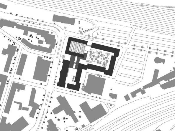 Justizzentrum, Gerichtsgebude, Hascher Jehle, Betonstein