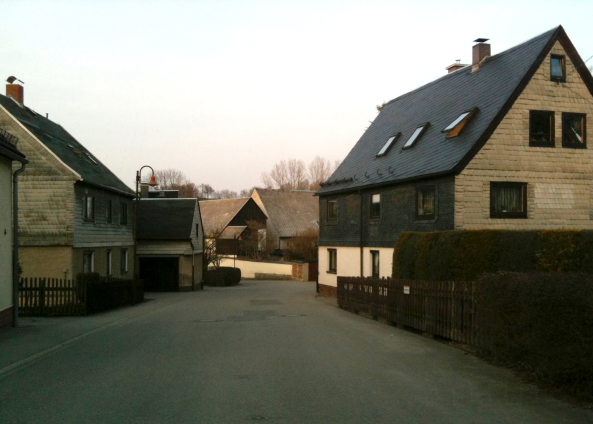 Die traditionellen erzgebirgischen Huser dienten als Inspirationsquelle.