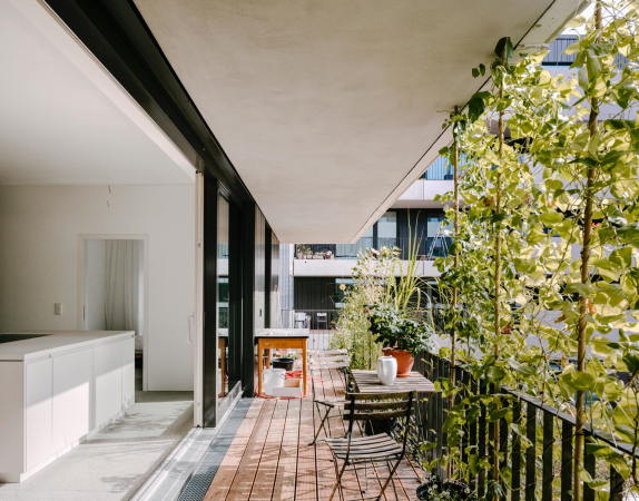 Wohnungsbau, Baugruppe, Dachgarten, Innenhof, zanderroth, Nachverdichtung, density, urban