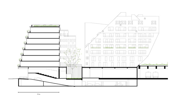 Henri Sauvage, ECDM, Paris, Busbahnhof, Wohnen, Origami, Krippe, terrassiert