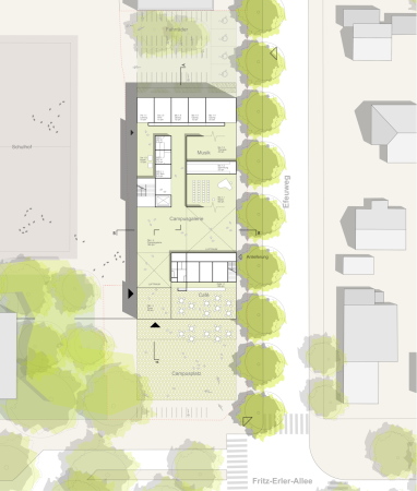 Berlin, Gropiusstadt, Zentrum fr Sprache und Bewegung, Campus Efeuweg, AFF