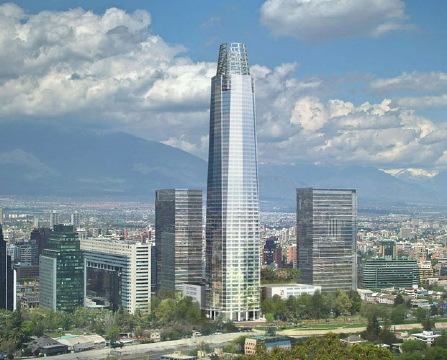 Hochhaus von Cesar Pelli in Santiago de Chile vorgestellt