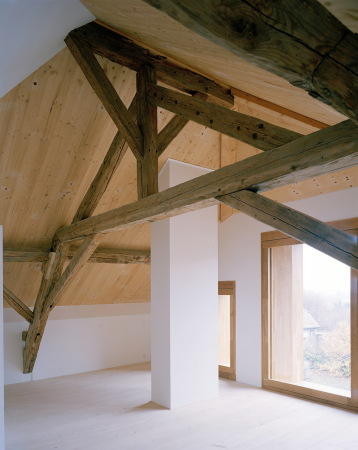 Wohnen, Gemeinschaftswohnen, Stahl, Holz, Presshaus, Umbau