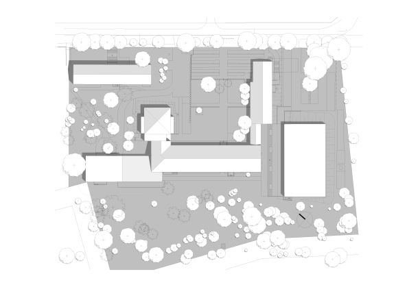 Schulbau, Kleinmachnow, Bauen im Bestand, Glas, Fassade, Mensa