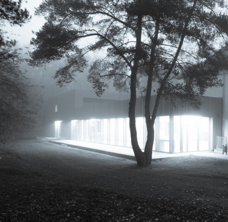 Schulbau, Kleinmachnow, Bauen im Bestand, Glas, Fassade, Mensa