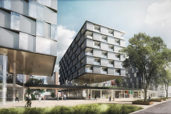 aus Studentenheim, Atelierwohnungen...