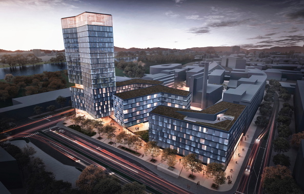 2023 soll der Neubau mit einem 80 Meter hohen Turm fertig sein.