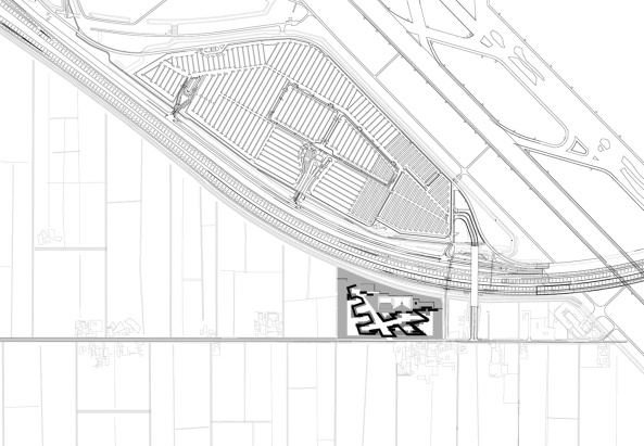 Lageplan - inmitten von Feldern
