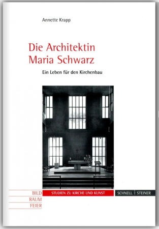 Das Buch „Die Architektin Maria Schwarz - Ein Leben für den Kirchenbau“ ist im Verlag Schnell + Steiner in der Serie Bild Raum Feier, Studien zu Kunst und Kirche erschienen.