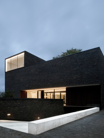 Backstein, Notariat, Abscis Architects, Bro, Gent, Belgien