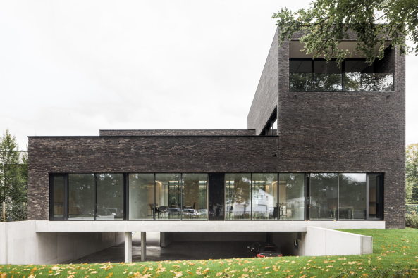 Backstein, Notariat, Abscis Architects, Bro, Gent, Belgien