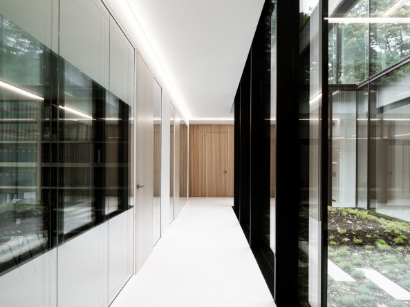 Backstein, Notariat, Abscis Architects, Bro, Gent, Belgien