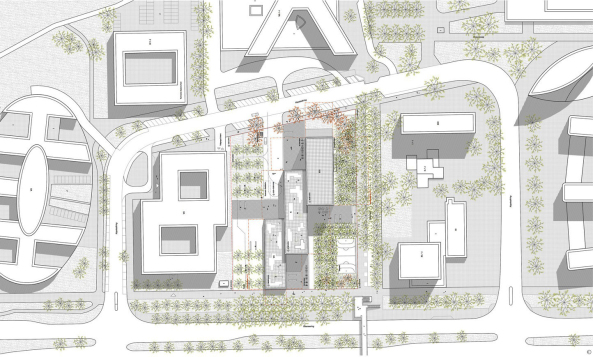 Hamburg, Hamburg City Nord, Barkow Leibinger, Hochhaus, Brobau