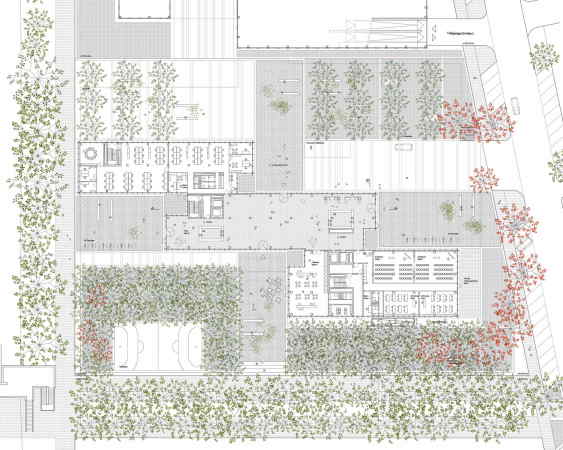 Hamburg, Hamburg City Nord, Barkow Leibinger, Hochhaus, Brobau