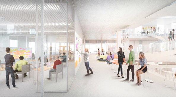 HSG Learning Center, St. Gallen, Sou Fujimoto, Hochschulerweiterung