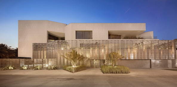 Wohnen, Fassade, Grten, Pool, Mittlerer Osten, Klima, AGi Architects