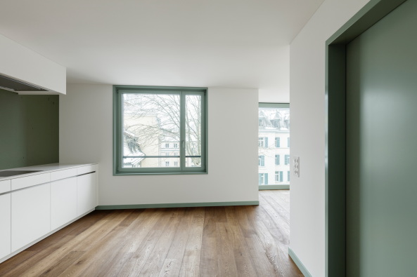 Wohnungsbau, Fassaden, Holzlamellen, Igual&Guggenheim