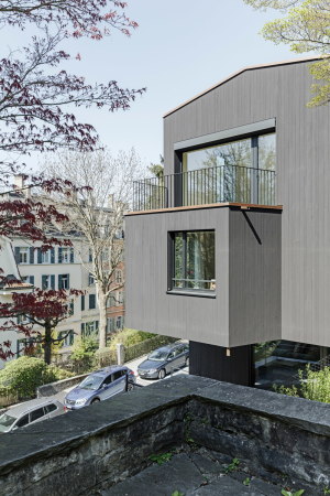 Wohnungsbau, Fassaden, Holzlamellen, Igual&Guggenheim