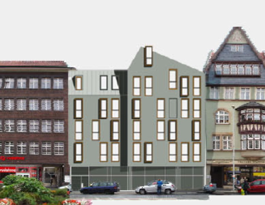 Spatenstich fr Geschftshaus in Eisenach