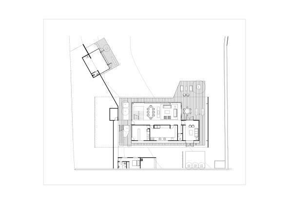 Andrade Morettin Arquitetos, T.R. Residence, Wohnhaus, Dach, Haus im Haus, Carapicuiva, Brasilien, So Paulo