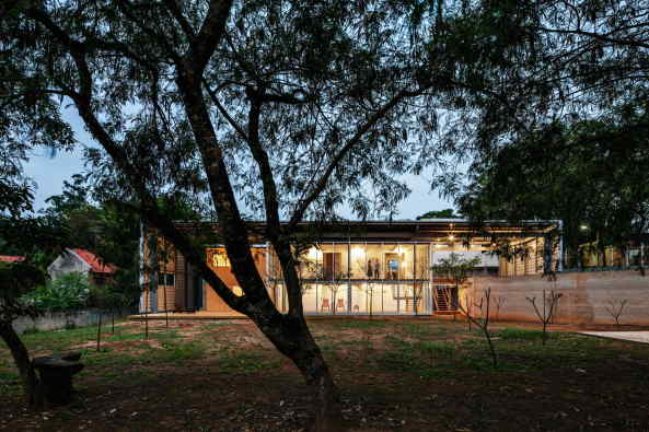 Andrade Morettin Arquitetos, T.R. Residence, Wohnhaus, Dach, Haus im Haus, Carapicuiva, Brasilien, So Paulo