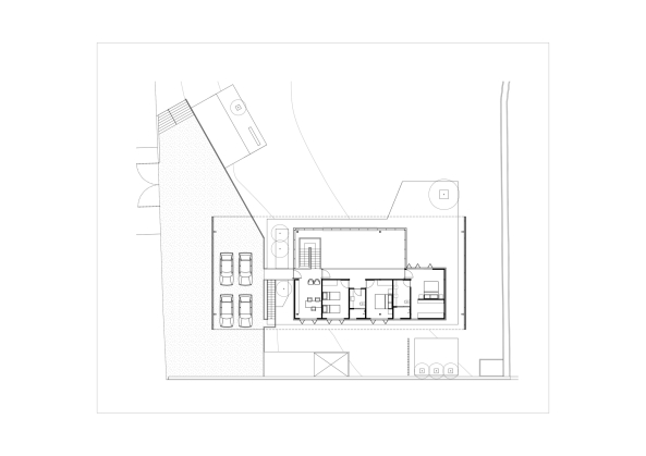 Andrade Morettin Arquitetos, T.R. Residence, Wohnhaus, Dach, Haus im Haus, Carapicuiva, Brasilien, So Paulo