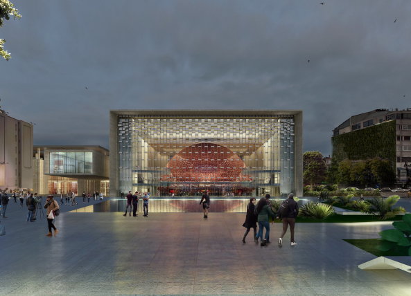 Tabanlioglu Architects, AKM Ataturk Cultural Center, Front
