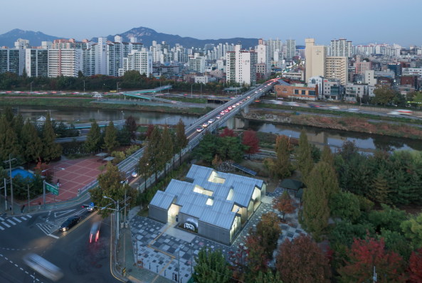 Bibliothek, Beton, ffentliches Gebude, Unsangdong Architects, Seoul, Sdkorea