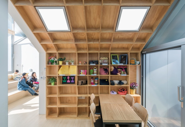 Bibliothek, Beton, �ffentliches Geb�ude, Unsangdong Architects, Seoul, S�dkorea