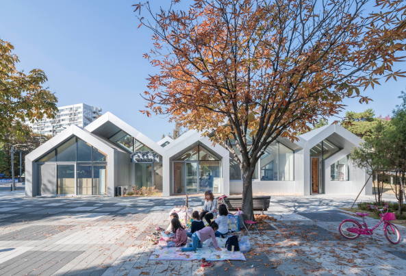 Bibliothek, Beton, ffentliches Gebude, Unsangdong Architects, Seoul, Sdkorea