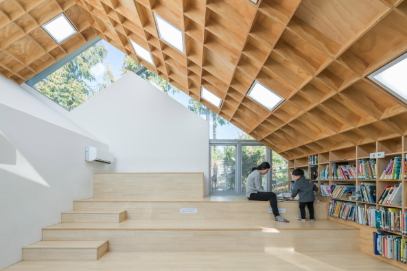 Bibliothek, Beton, �ffentliches Geb�ude, Unsangdong Architects, Seoul, S�dkorea