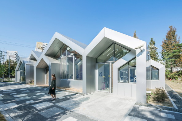 Bibliothek, Beton, �ffentliches Geb�ude, Unsangdong Architects, Seoul, S�dkorea