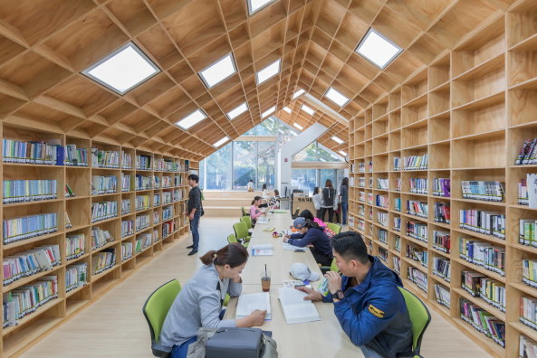 Bibliothek, Beton, ffentliches Gebude, Unsangdong Architects, Seoul, Sdkorea