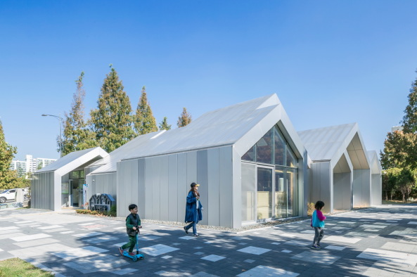 Bibliothek, Beton, �ffentliches Geb�ude, Unsangdong Architects, Seoul, S�dkorea