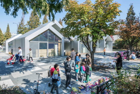 Bibliothek, Beton, �ffentliches Geb�ude, Unsangdong Architects, Seoul, S�dkorea