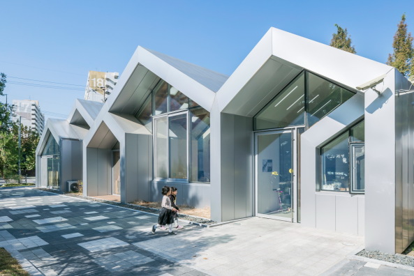 Bibliothek, Beton, �ffentliches Geb�ude, Unsangdong Architects, Seoul, S�dkorea