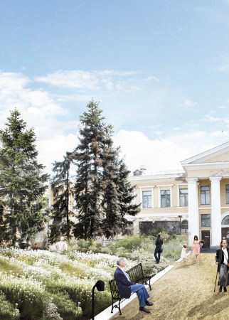 1. Preis: MIstudio, Lviv/Rotterdam, Perspektive Garten