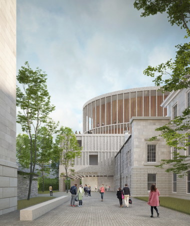 David Chipperfield Architects, Impact Centre project, Edinburgh, concert hall, 2018