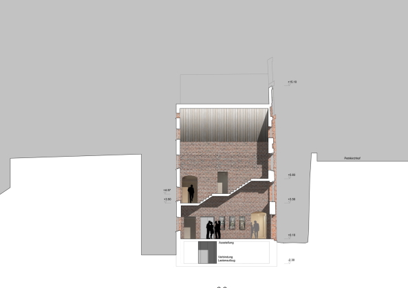 Theater, Lngsschnitt Foyer