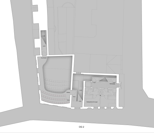 Theater, Grundriss 2.OG, Galerie