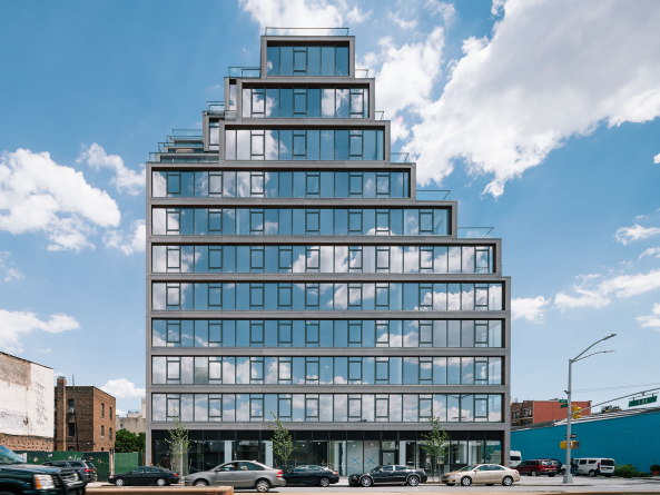 Wohnungsbau, Glasfassade, New York City, Brooklyn, ODA Architects